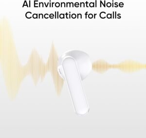 Realme Buds T01 True Wireless AI Noise Reduction White Elhadad Store
