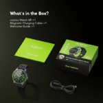 Oraimo 6R SmartWatch 1.39 inch Anti-Scratch, IP68 Waterproof - Black Box