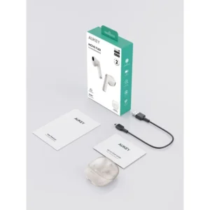 Aukey Move Flex, Model EP-M4-WH True Wireless Earbuds, White Elhadad Store
